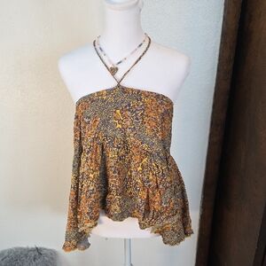 NWOT Free People Convertible Halter Top/Skirt